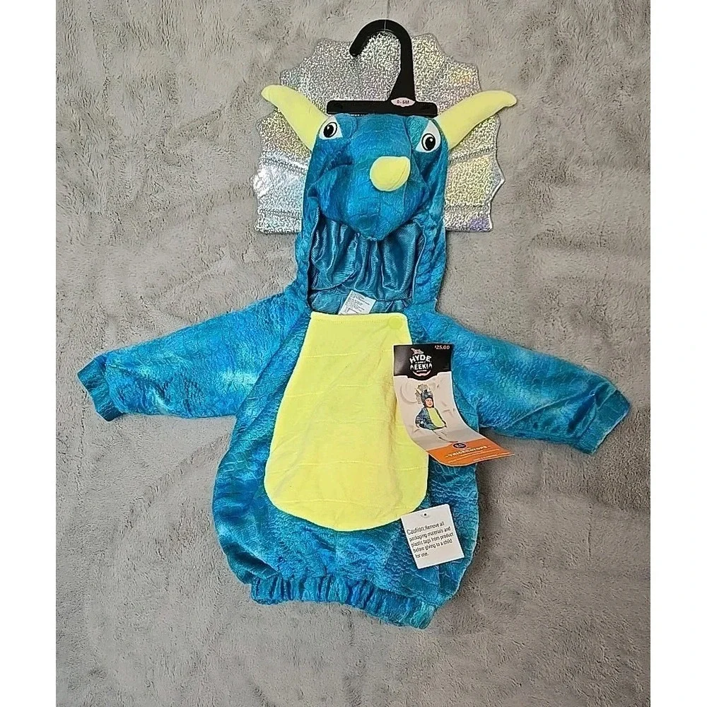 TRICERATOPS Dinosaur Halloween Costume Infant Size 0-6 mth